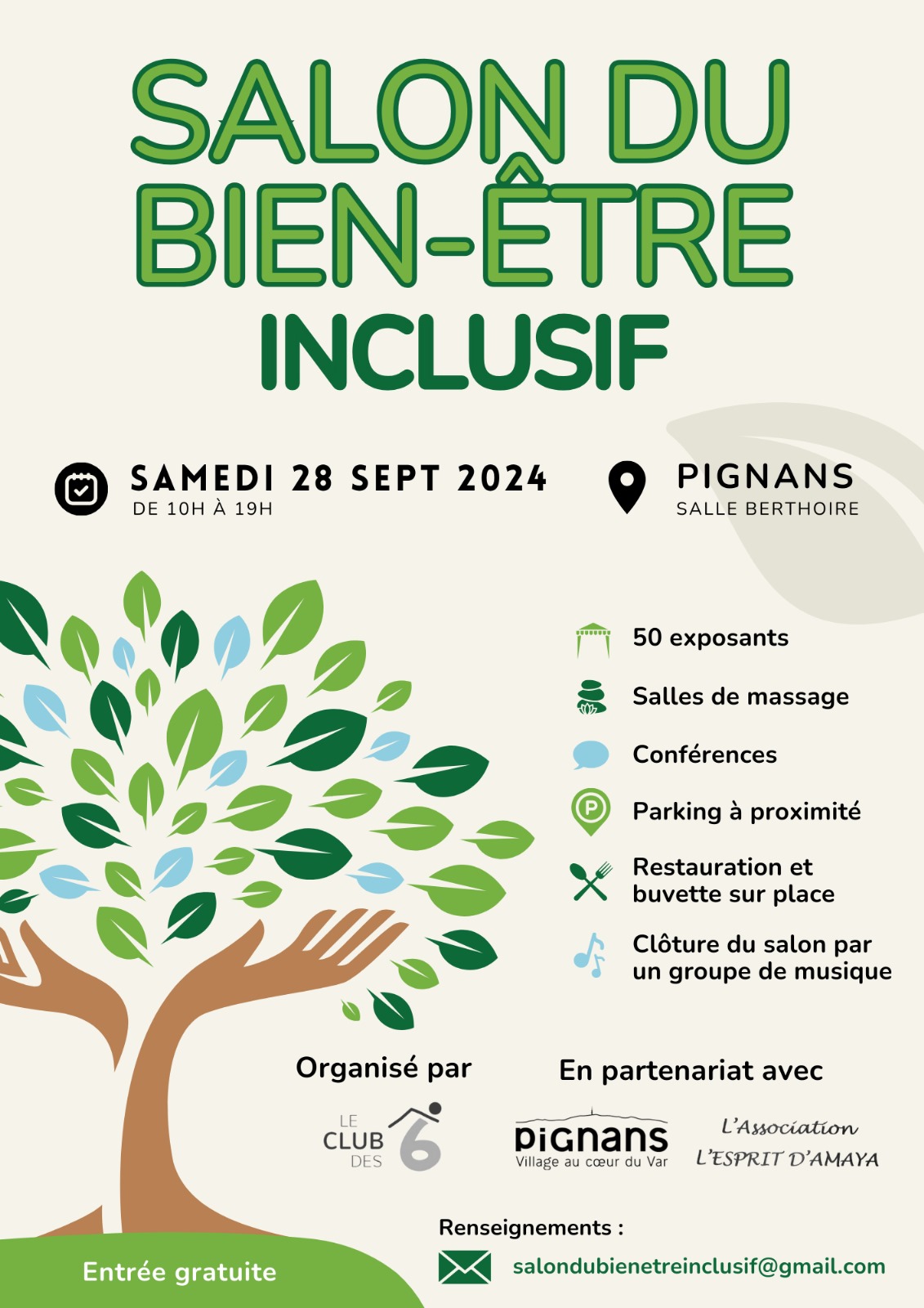 Affiche salon bien-être inclusif